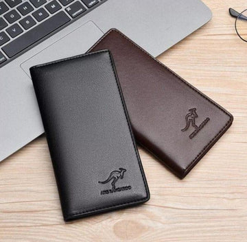 Mens leather Bi foldable wallet