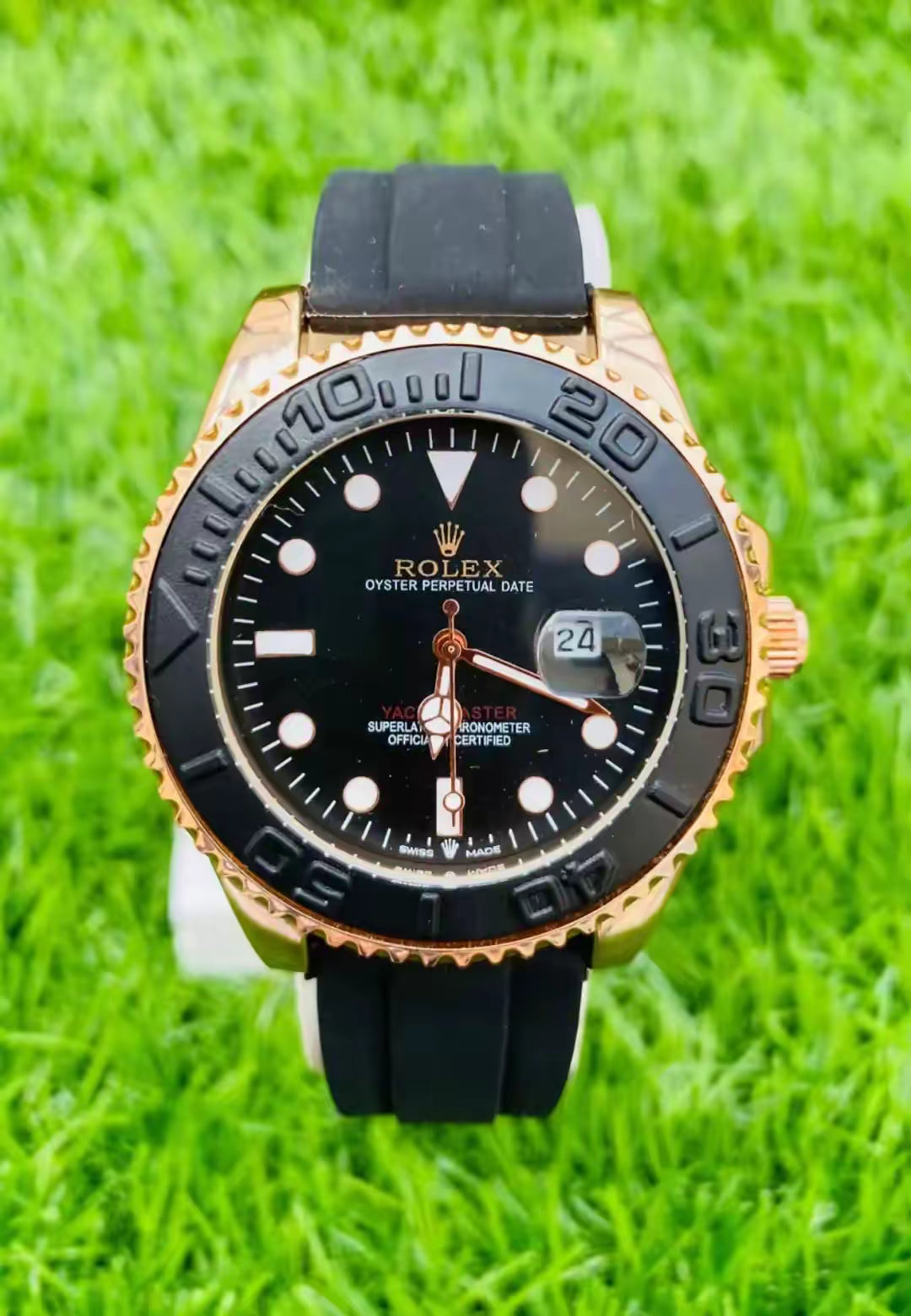 Rolex rotating dial watch